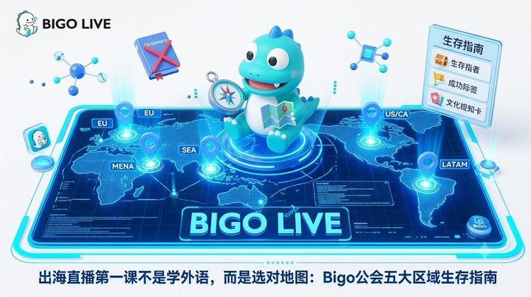 出海直播第一课不是学外语，而是选对地图：Bigo公会五大区域生存指南